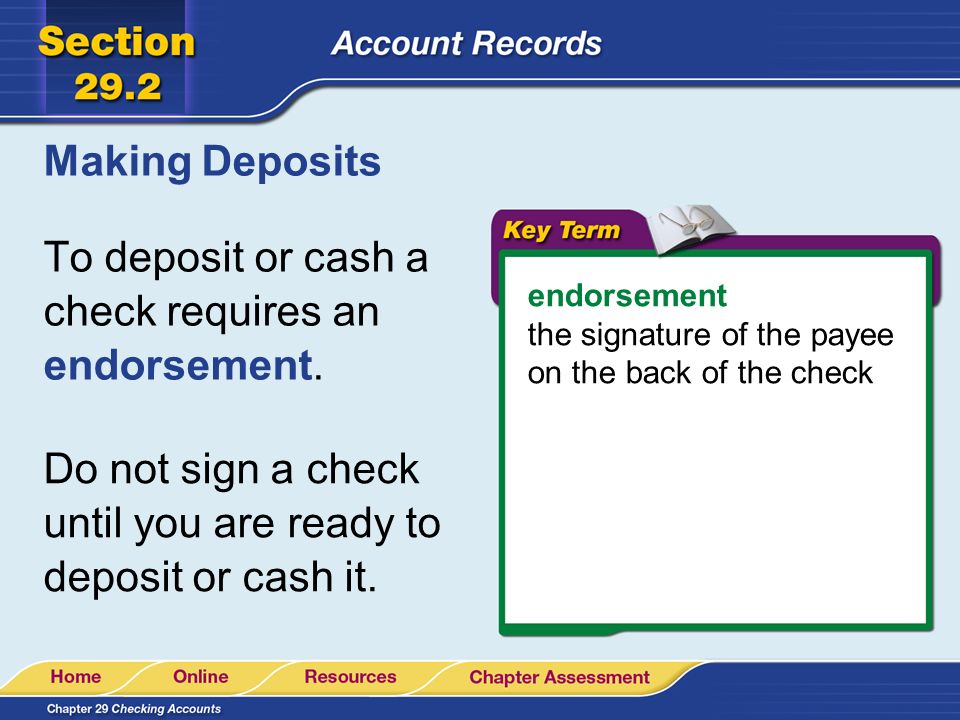 How to Deposit a Check Into Your Account